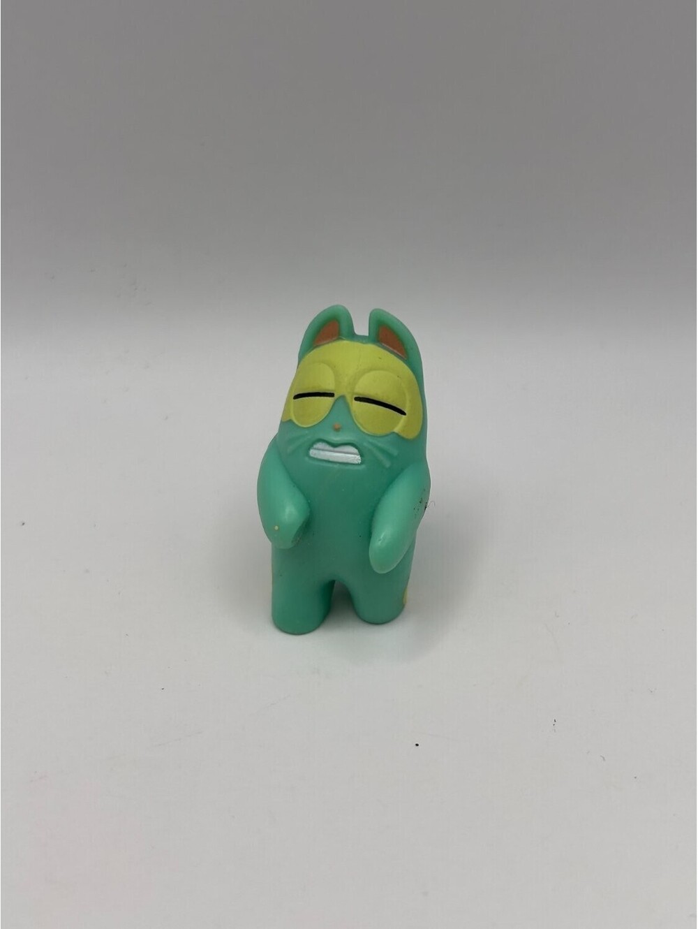 Cat Mini Art Figure Teal